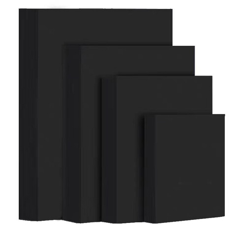 Black cardboard A4/A3 black thick cardboard white quarto 4K 8K thick hard black and white business card paper painting cardboard