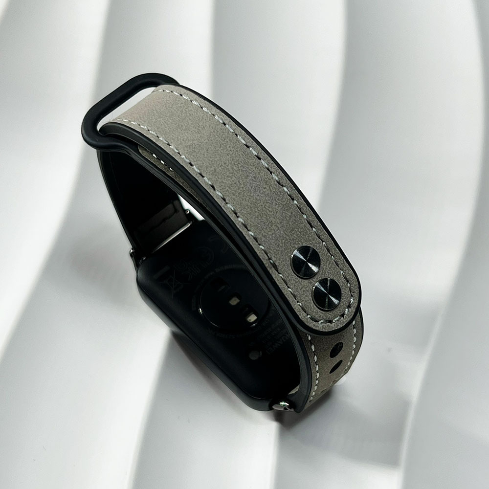 Aplicable a Huawei Pulsera 10 Huawei 9 Pulsera 8a generación de cuero nfc de alta calidad, lujo ligero, deportes, correa de reloj de doble botón