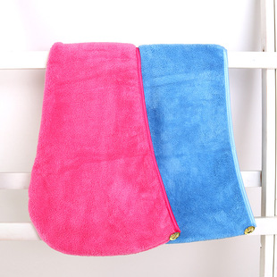 Coral fleece dry hair cap wrapping thick shower cap absorbent quick-drying turban ladies dense hair dry hair towel wholesale