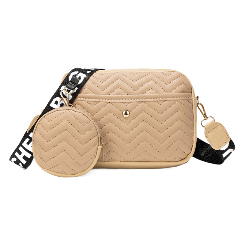 Bolso de las mujeres hombro 2023 nuevas niñas estilo coreano crossbody bolso cosmético V patrón moda bordado hombro bolsa madre y niño