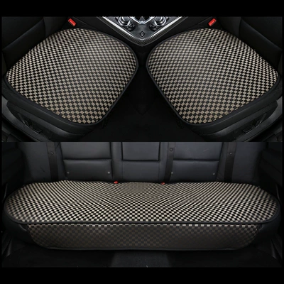 Seat cushion, seat cover, series of three-piece car seat