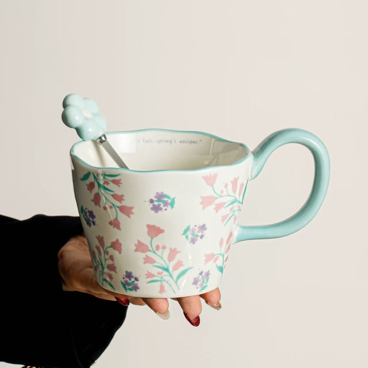 Tazas de cerámica de gran capacidad de tazas de agua de pareja de alta calidad tazas de café de oficina de mujeres tazas de té