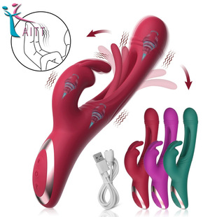 Adult Supplies Sexy Female Freya Hollow Tongue Lick Beat Rabbit Vibrator Orgasm Masturbation Massage Stick