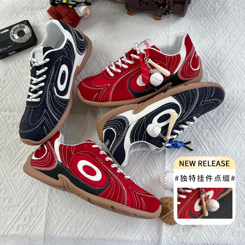 Ula Grass Pigskin Cushion Forrest Gump Shoes Women's 2026 Spring New Turbo German Training Shoes Casual Versatile Running Sneakers Ula Grass Pigskin Cushion Forrest Gump Shoes Women's 2026 Spring New Turbo German Training Shoes Casual Versatile Running Sneakers
