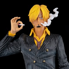 One Piece GK Fantasy Sanji Black and White Double Headed Carving Super Animation Figure Scenery Statue Boxed Model Ornament