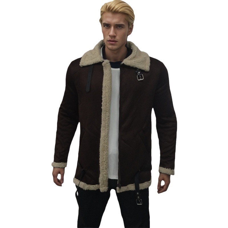 2024 neue Integrierte männer Mit Verdickt Fell Und Wildleder Jacke Explosive_voghion.com