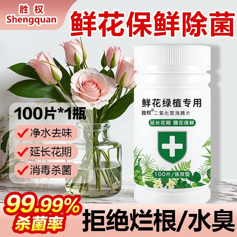 Горшечное зеленое растение консервирующее средство для цветов Дезинфекция и стерилизация диоксида хлора