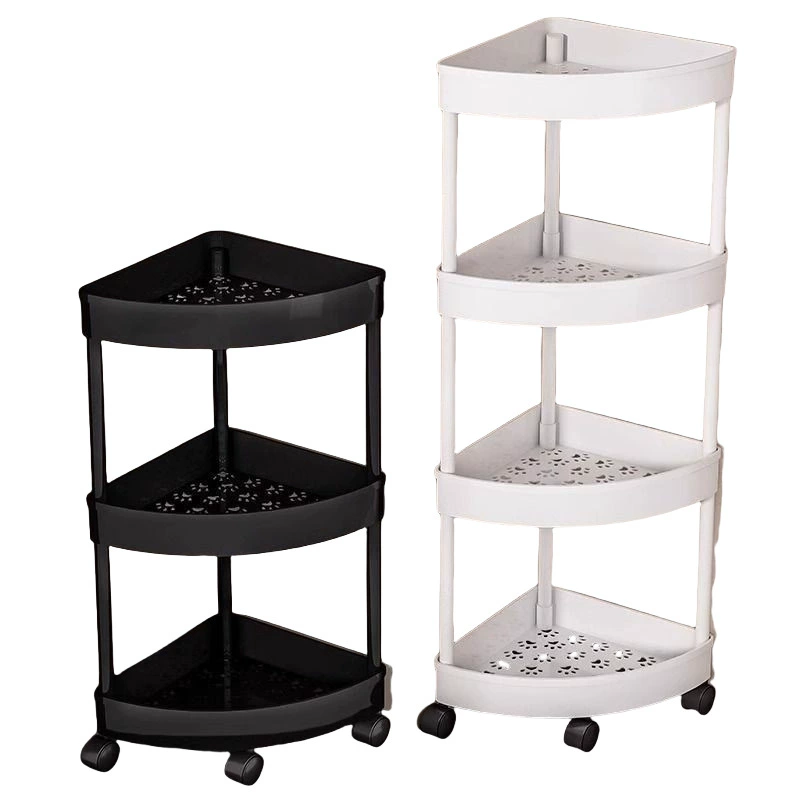 Bathroom shelf Bathroom Cosmetics Triangle Set Storing Hand -to -Bathroom toilet Multi -layer Multi -layer Three -foot Stroke Shelf