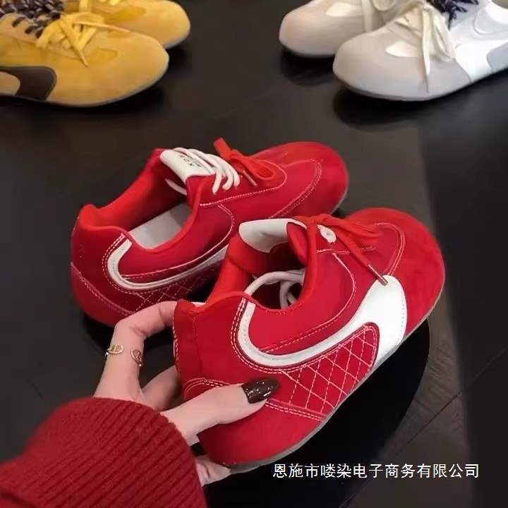 Atmospheric Red Moral Training Shoes for Women 2025 Spring and Summer New Style Inner Heightening Mango Head Ugly Casual Sports Forrest Gump Shoes Atmospheric Red Moral Training Shoes for Women 2025 Spring and Summer New Style Inner Heightening Mango Head Ugly Casual Sports Forrest Gump Shoes