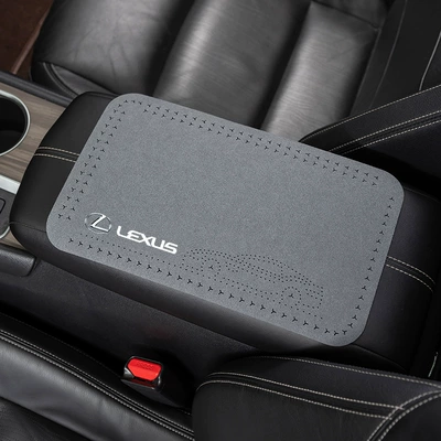 Anti-slip mat RX UX NX400h car - suede-armrest-mat-lexus-calm-gray