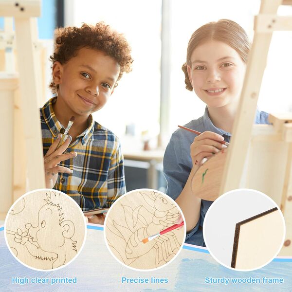Children's wooden carved decorations