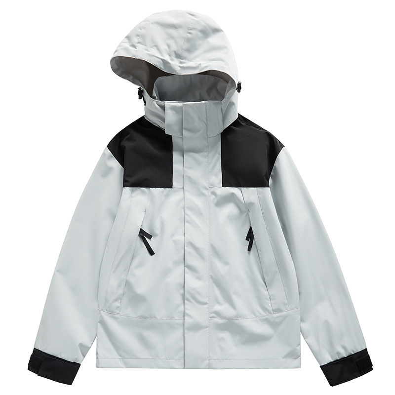 Hh Mountain Style Outdoor Short Jacket for Women, Early Spring and Autumn New Windproof Trendy Loose Couple Jacket