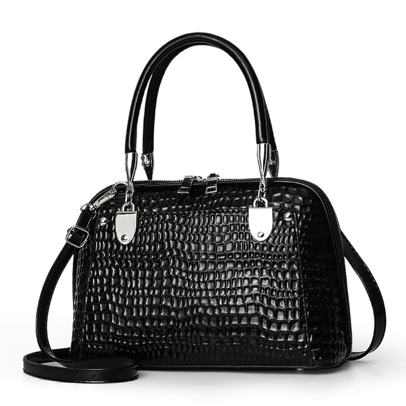 2025 nuevo estilo patrón de piel de serpiente elegante temperamento bolso grande bolso de comercio exterior bolso de mensajero de hombro de alta calidad de gran capacidad