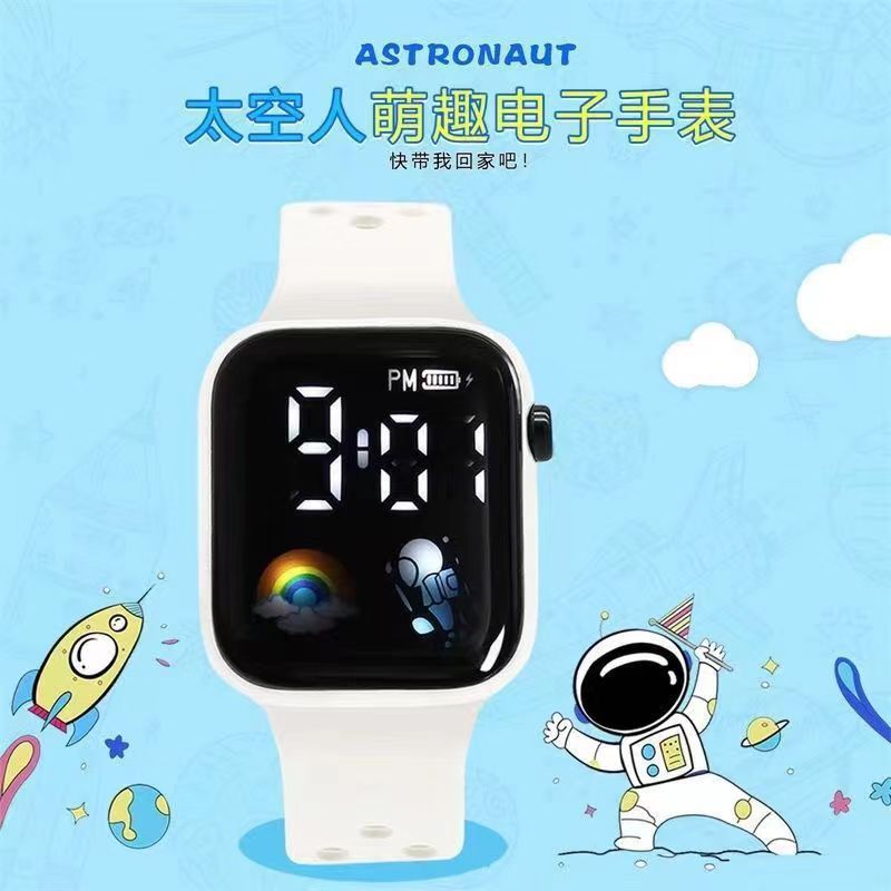 Apple, electronic rainbow space square children's watch