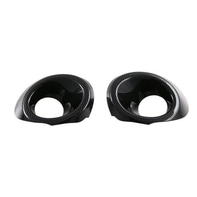 Hood Trim, Rearview Mirror Cover, Other Automotive Exterior Supplies - carbon-fiber-pattern-front-fog-lamp-cover