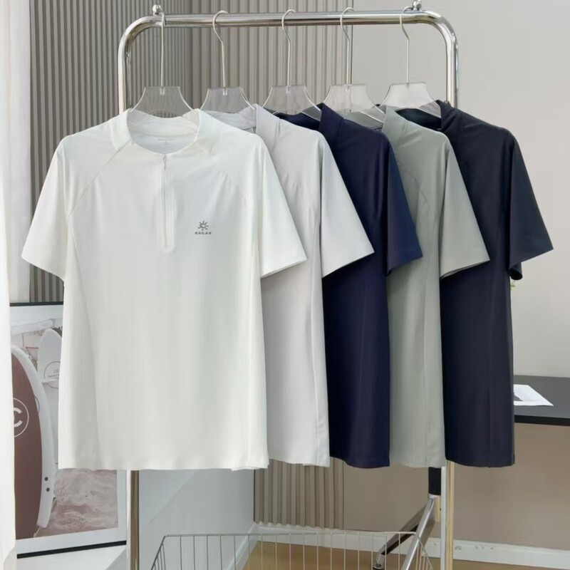 26 Kaijia Little Sun Half-Zip Short-Sleeve T-Shirt Summer Quick-Dry Base Shirt Outdoor Sports Men's Cross-Border Trade 26 Kaijia Little Sun Half-Zip Short-Sleeve T-Shirt Summer Quick-Dry Base Shirt Outdoor Sports Men's Cross-Border Trade
