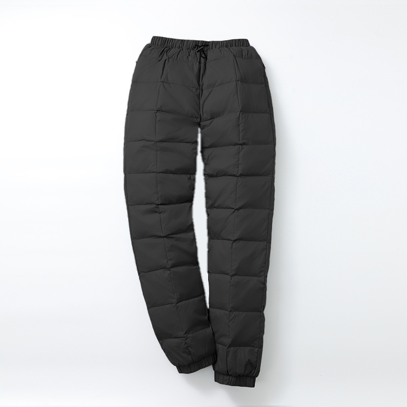 Hombres y mujeres de pluma, ropa exterior, madres de mediana edad, invierno de cintura alta, abuela suelta, espesa, algodón a prueba de frío. image 7