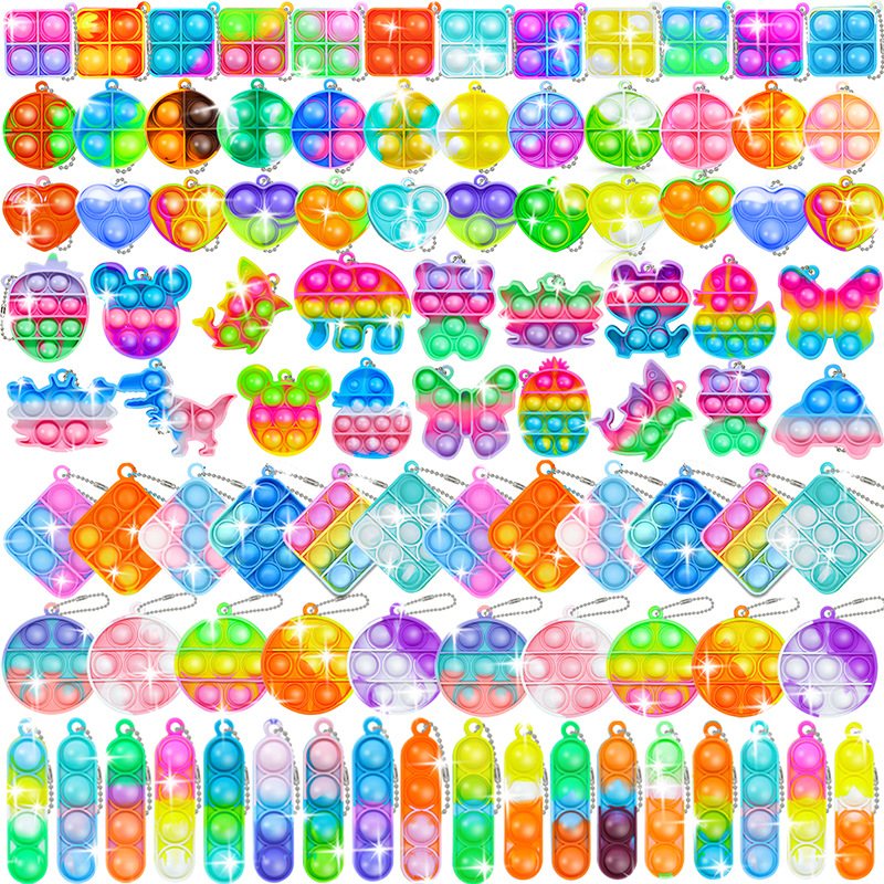 灭鼠先锋迷你钥匙扣挂件背包挂件手指泡泡乐减压玩具FidgetToys