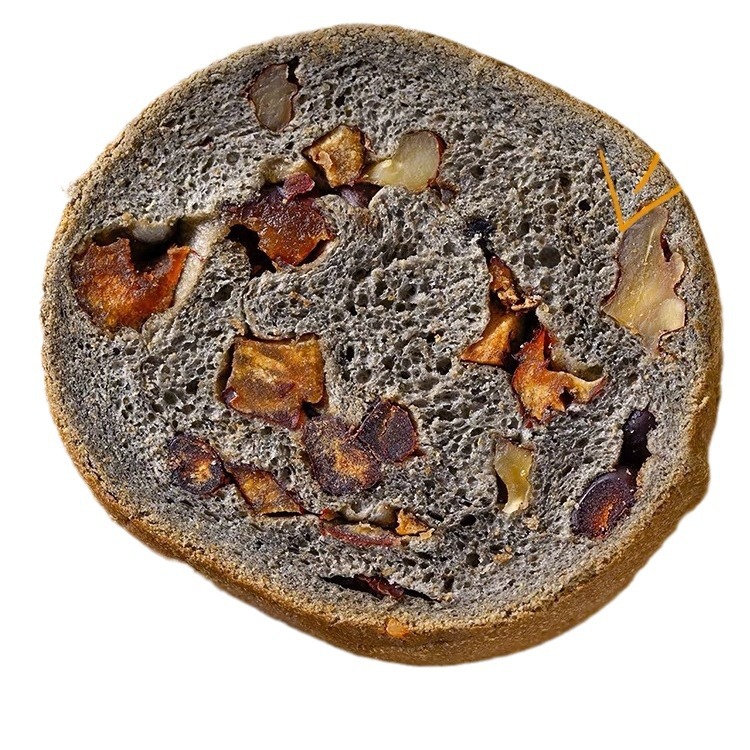 Five Black Wheel Bread Without Added Sucrose Breakfast Meal Replacement Manufacturer Direct Sales Dropshipping Wholesale Bread with Nuts