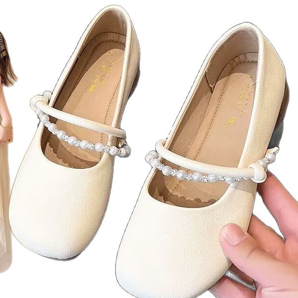 Zapatos franceses de cuero suave con falda zapatos de mujer primavera y verano 2026 nuevos zapatos de Mary Jane con zapatos planos
