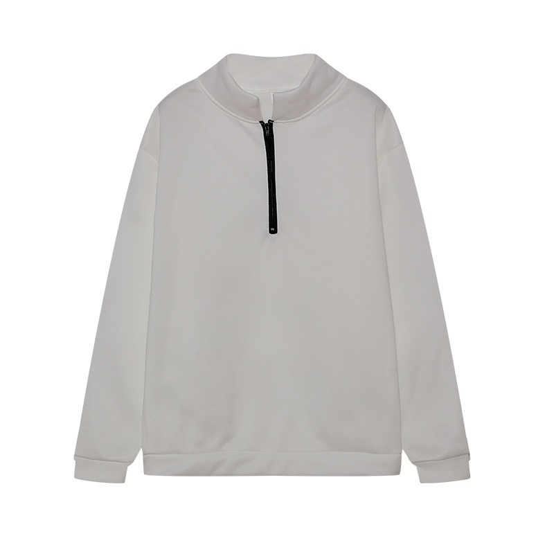 2023 Otoño e Invierno Nueva ropa de mujer europea y americana Amazon casual Top media cremallera pullover manga larga sudadera suéter mujeres