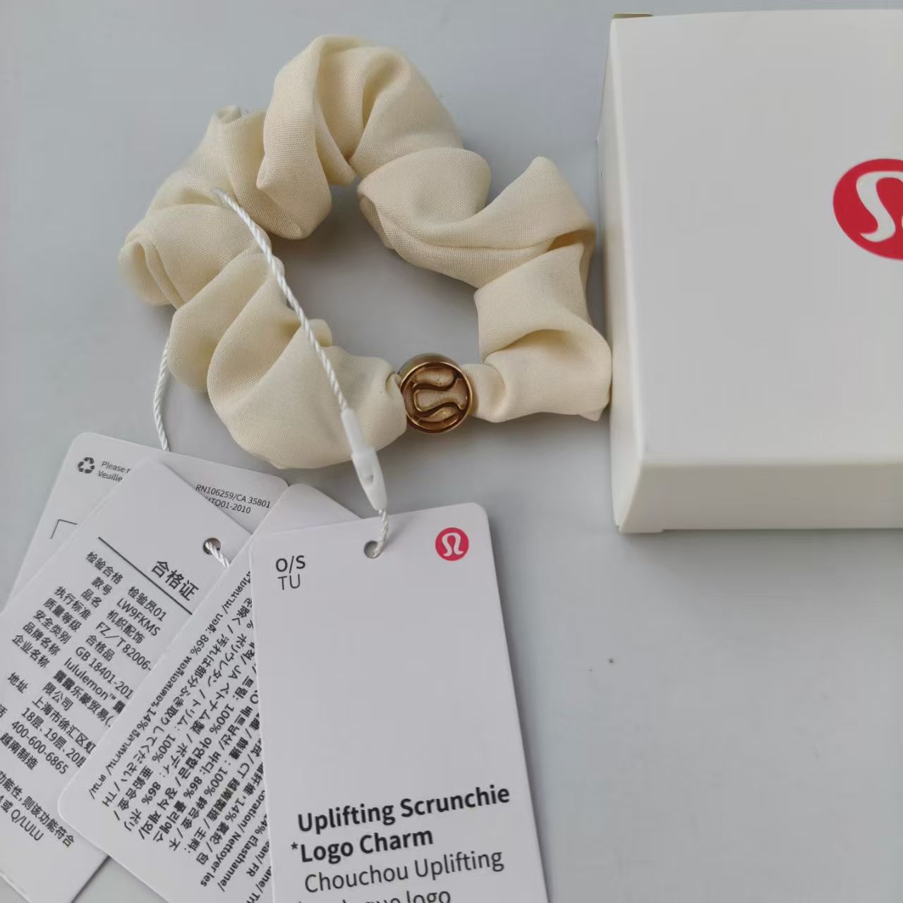 Lu's Ponytail Hair Tie Elastic Scrunchie Metal Logo Hair Accessory Lulu Hair Tie Wholesale Dropshipping