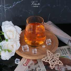 KTV酒吧专用酒杯水晶玻璃威士忌杯烈闻香杯厚底啤酒杯KTV鸡尾酒