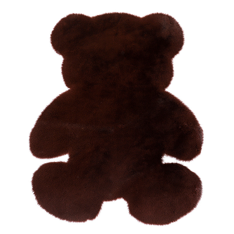 Alfombra de piel sintética de conejo de Amazon, diseño de dibujos animados, para sofá, dormitorio, mesita de noche, ventana, habitación infantil, alfombra de suelo de peluche, bonita y divertida image 12