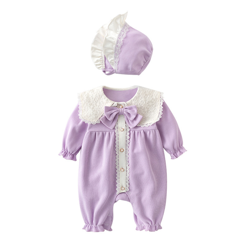 Ropa de bebé para primavera y otoño, ropa para niña de un año, ropa infantil estilo otoño, ropa de bebé de manga larga clase A para gatear