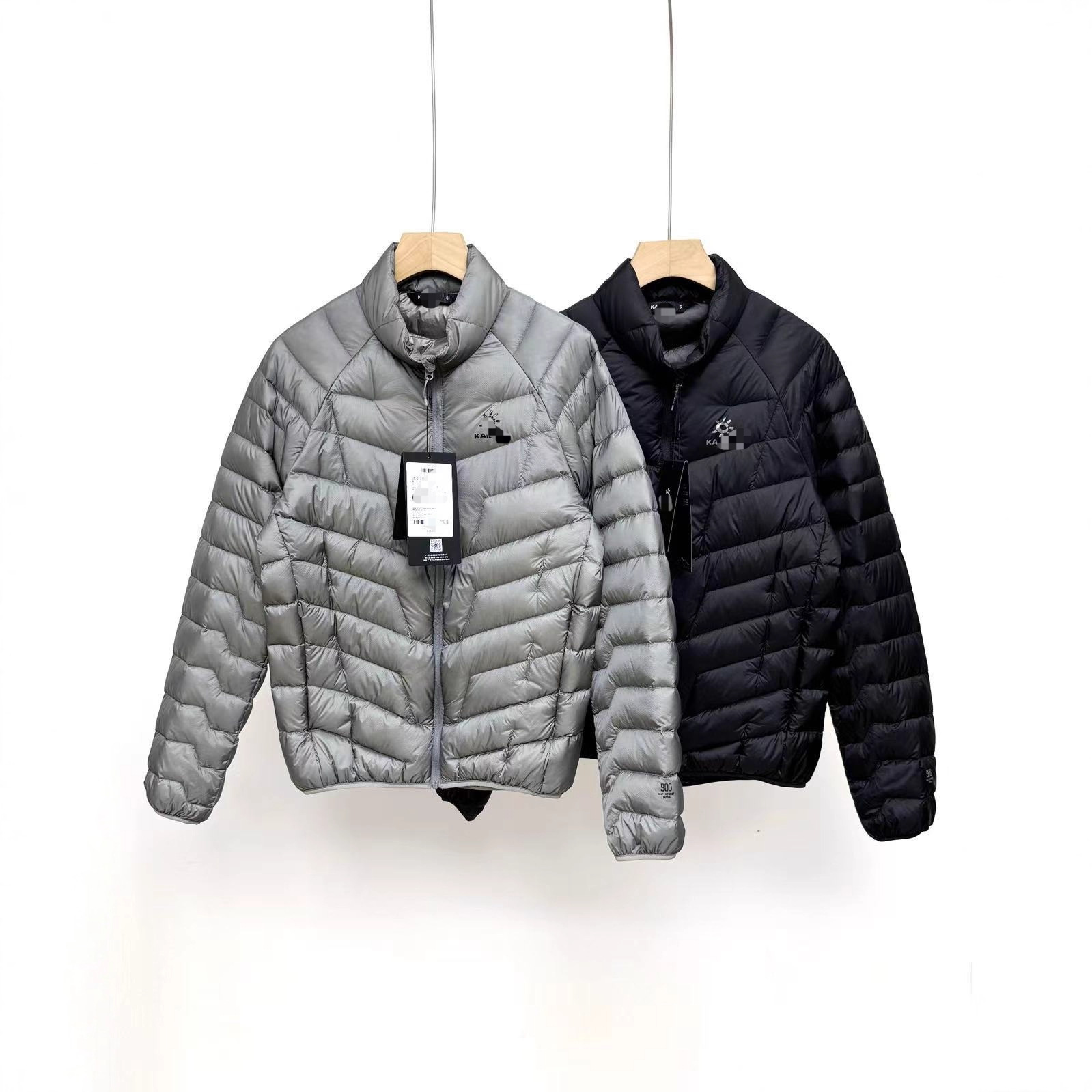 Kai*Shi Autumn and Winter New Model 90% White Duck down Men's Lightweight Warm Outdoor Sports Hiking Stand Collar down Jacket for Winter