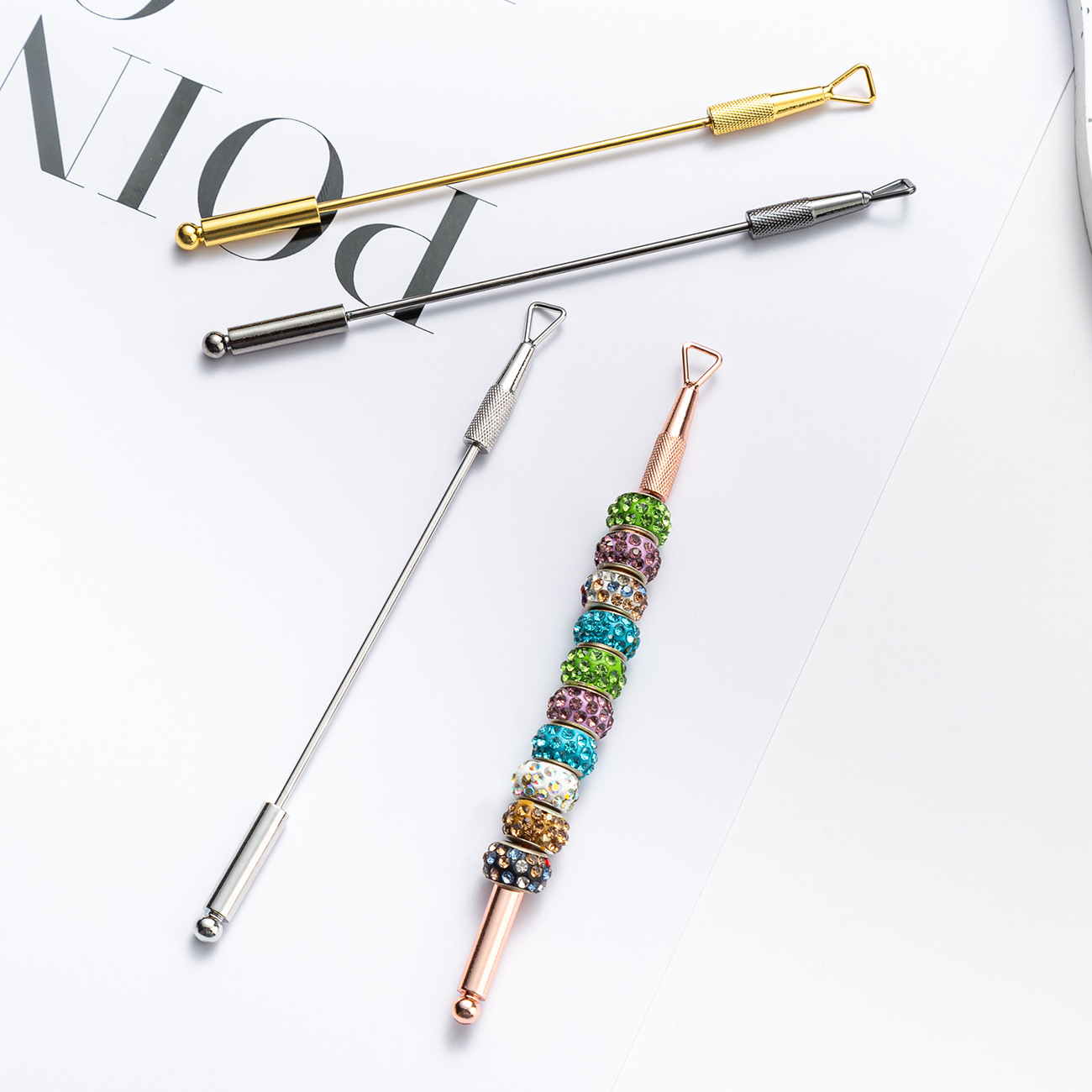 Acero inoxidable de doble cabeza de manicure removente manicure removente manicure removible pegamento de fototerapia manicure herramientas de manicure al por mayor