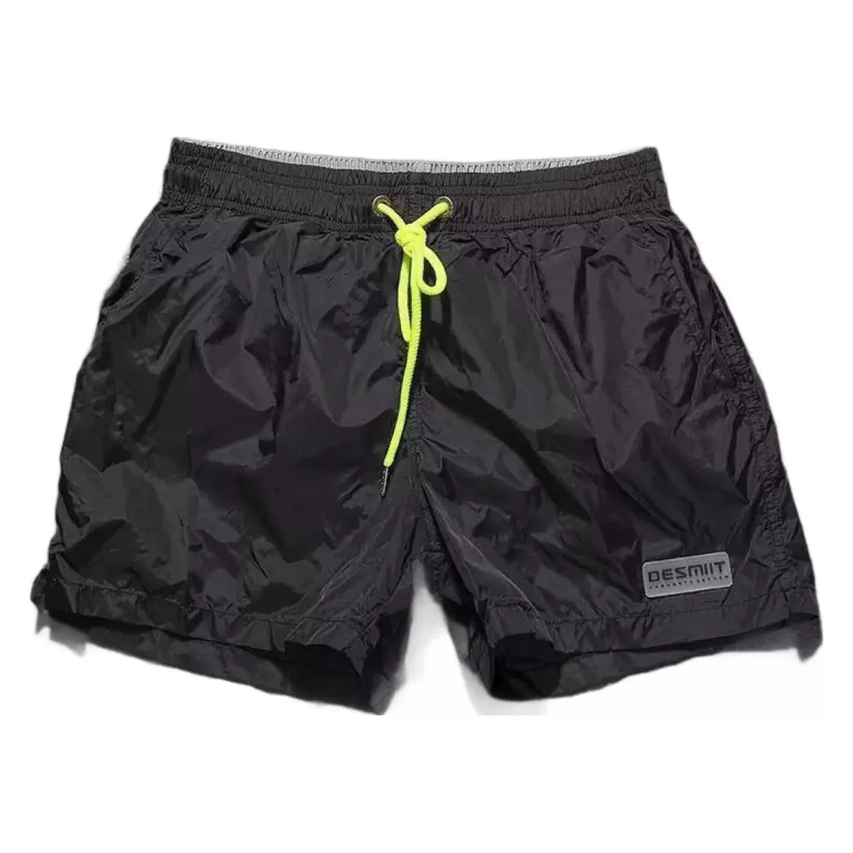 2025 nuevos pantalones cortos casuales para hombres, colores sólidos, simples y neutrales, pantalones de playa impermeables, pantalones de tres puntos de secado rápido para hombres