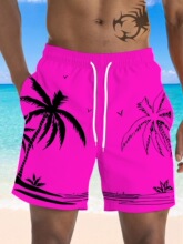 E 13725 Hawaiian print shorts ������ӡ���̿�