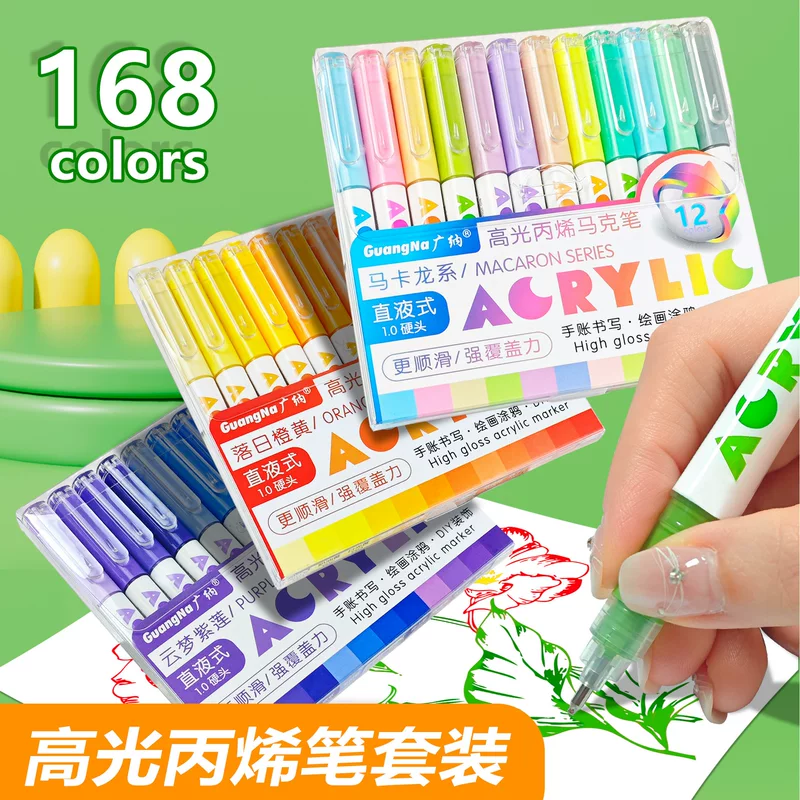 广纳 Highlighter, acrylic, capacious marker, crayons, rollerball pen, DIY