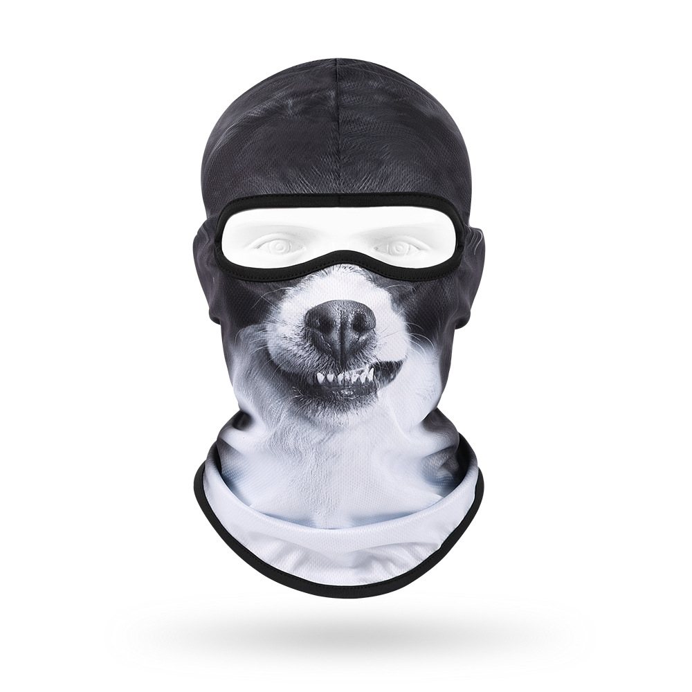 Sudor absorbente máscara transpirable de secado rápido para hombres y mujeres ciclismo al aire libre bicicleta protección solar sombrero lindo mascota sombrero animal bufanda