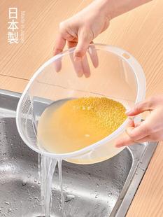 Rice Washing Sieve Rice Washing Basin Japanese Imported Household Rice Washing Basin Kitchen Vegetable Washing Basin Plastic Draining Basket Rice Washing