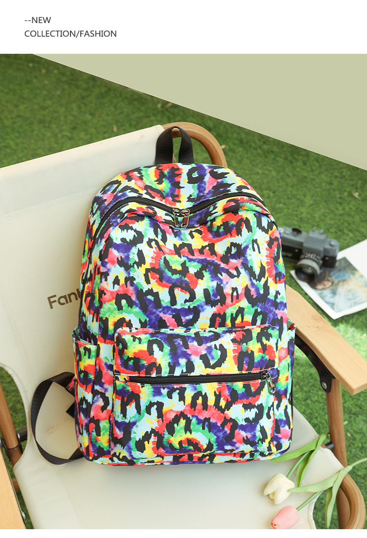 New Fashion Printed for Women's Multifunctional Travel Backpack Sweet Style Junior High School College Student backpack_voghion.com