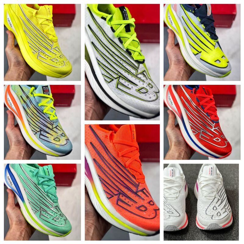 Nb Marathon Racing Running Shoes Men's Shoes Sc Elite V3 Full-Length Carbon Plate Shock-Absorbing Mesh Sports Shoes Women's Shoes Nb Marathon Racing Running Shoes Men's Shoes Sc Elite V3 Full-Length Carbon Plate Shock-Absorbing Mesh Sports Shoes Women's Shoes