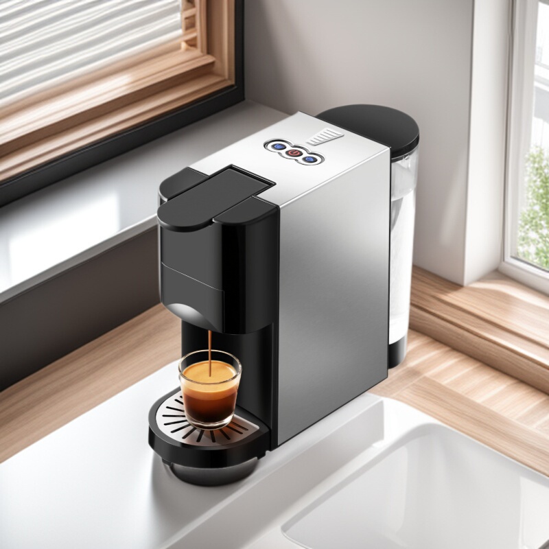 Spot automatic capsule coffee machine household small office compatible with a variety of capsule espresso machines Spot automatic capsule coffee machine household small office compatible with a variety of capsule espresso machines