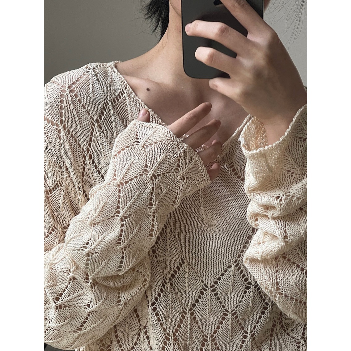 Summer knitted sweater