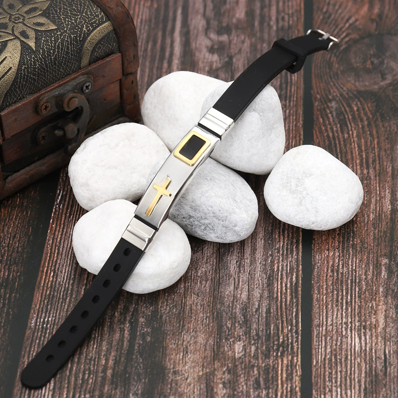 Силиконовый аксессуар из нержавеющей стали, спортивный браслет, Aliexpress, Amazon, европейский стиль