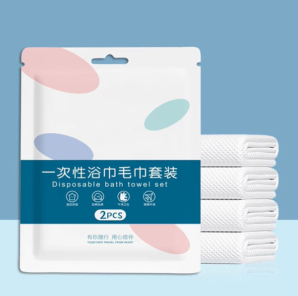 Disposable bath towel, set