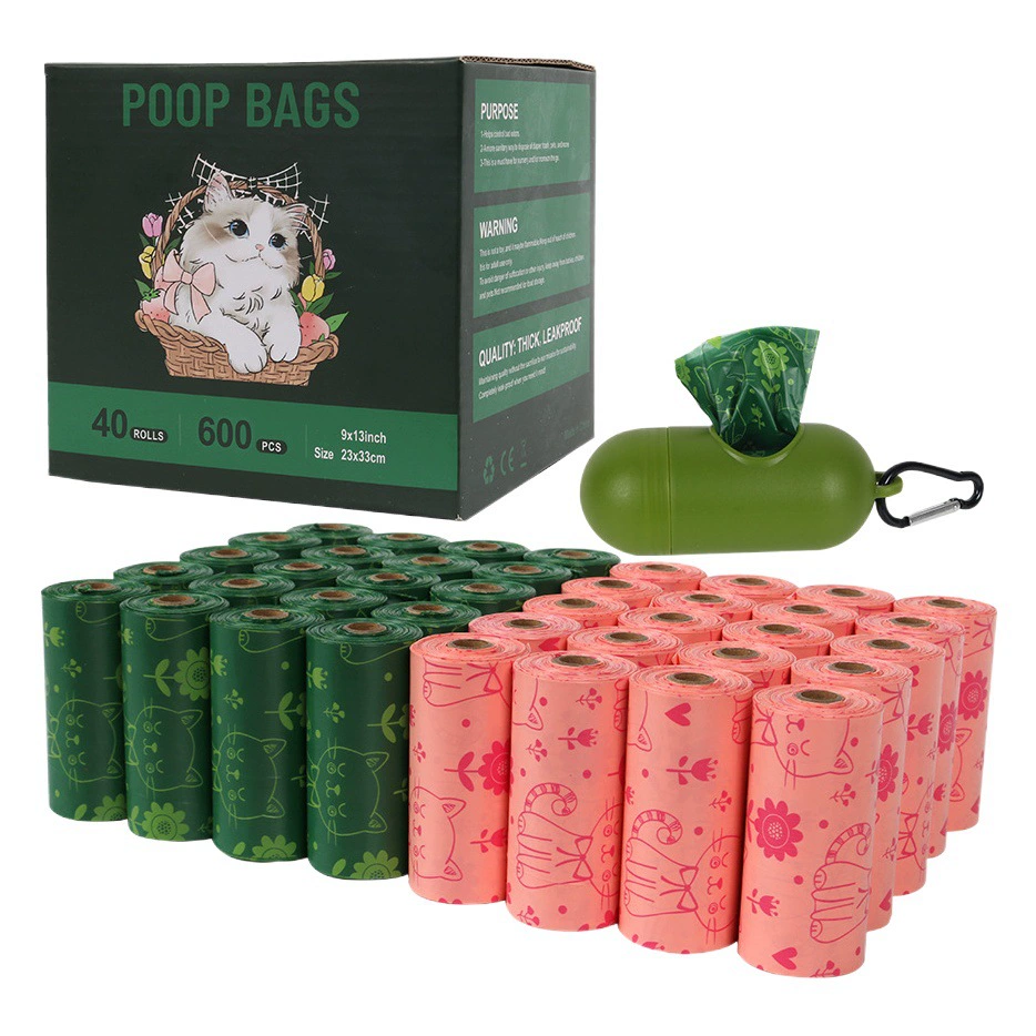 Amazon Cross-bordor Новый Разлагаемый мешок для мусора Собака Poop Bag Лимонный аромат Poop Bag Собака Poop Bag