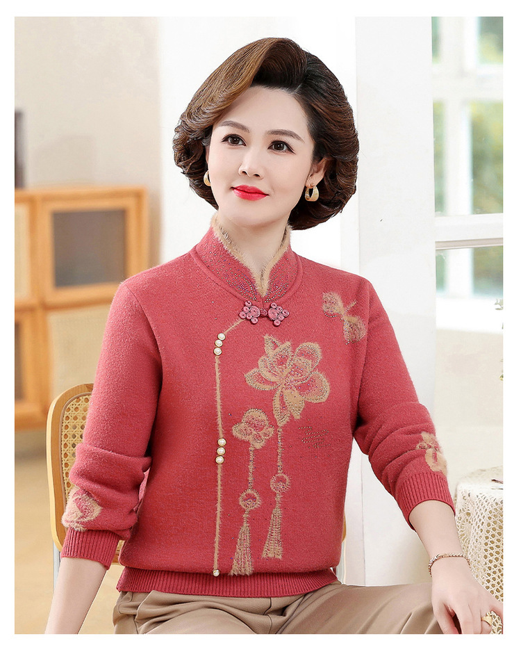 E5960 650K ÁO LEN NỮ TAIRYA MÙA XUÂN THU ĐÔNG TRUNG NIÊN DÀY ẤM THỜI TRANG NỮ G02 SẢN PHẨM MỚI