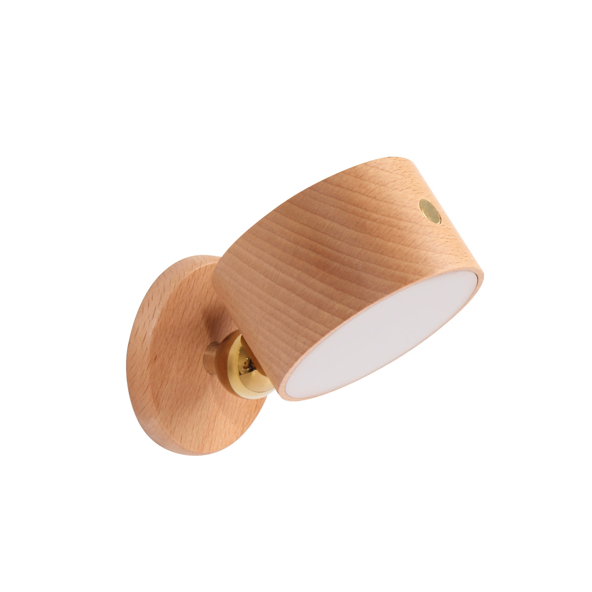 Smart physiological induction LED night light, wooden sconce for wardrobe, human sensor