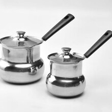 厂家供应不锈钢鼓形奶杯 带盖咖啡煮奶杯 出口跨境奶杯