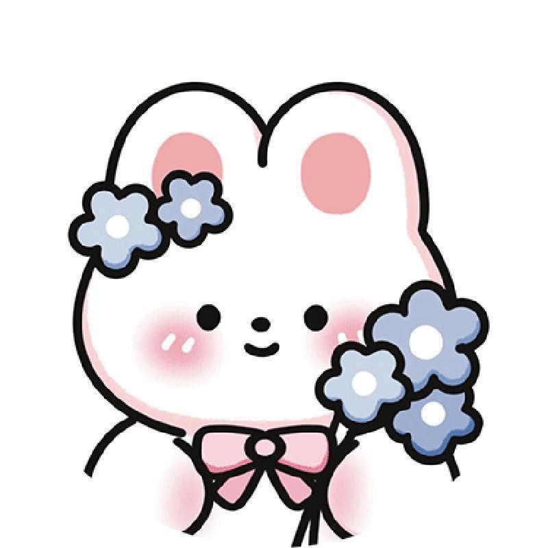 Huahua Rabbit [25*25cm] 전체 자수 면사