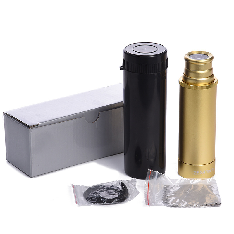 新款可伸缩铝合金单筒望远镜 25X40航海测距镜 户外旅游便携观鸟