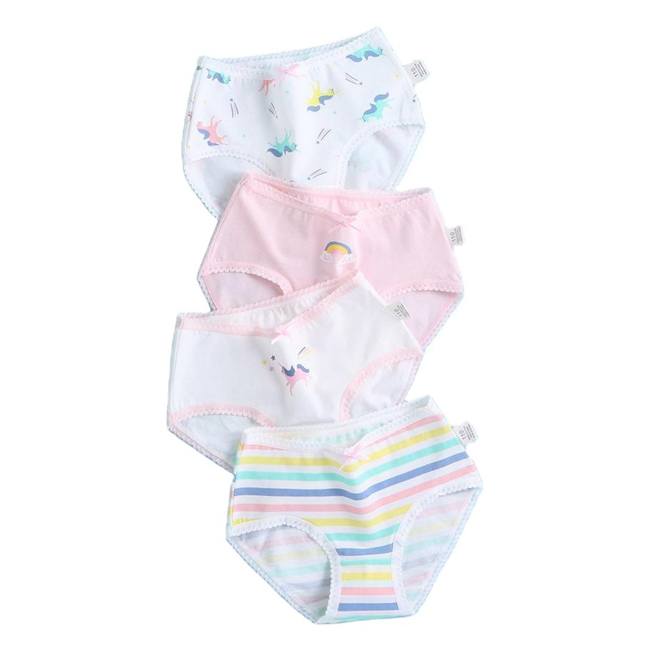 Calzoncillos para niñas, pantalones cortos antibacterianos para niños de algodón coreano