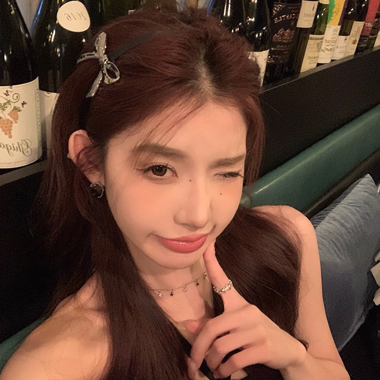 Sweet cool girl style style hairband girls 2023 nuevo clip de cabello plateado de alta calidad clip de cabello de presión